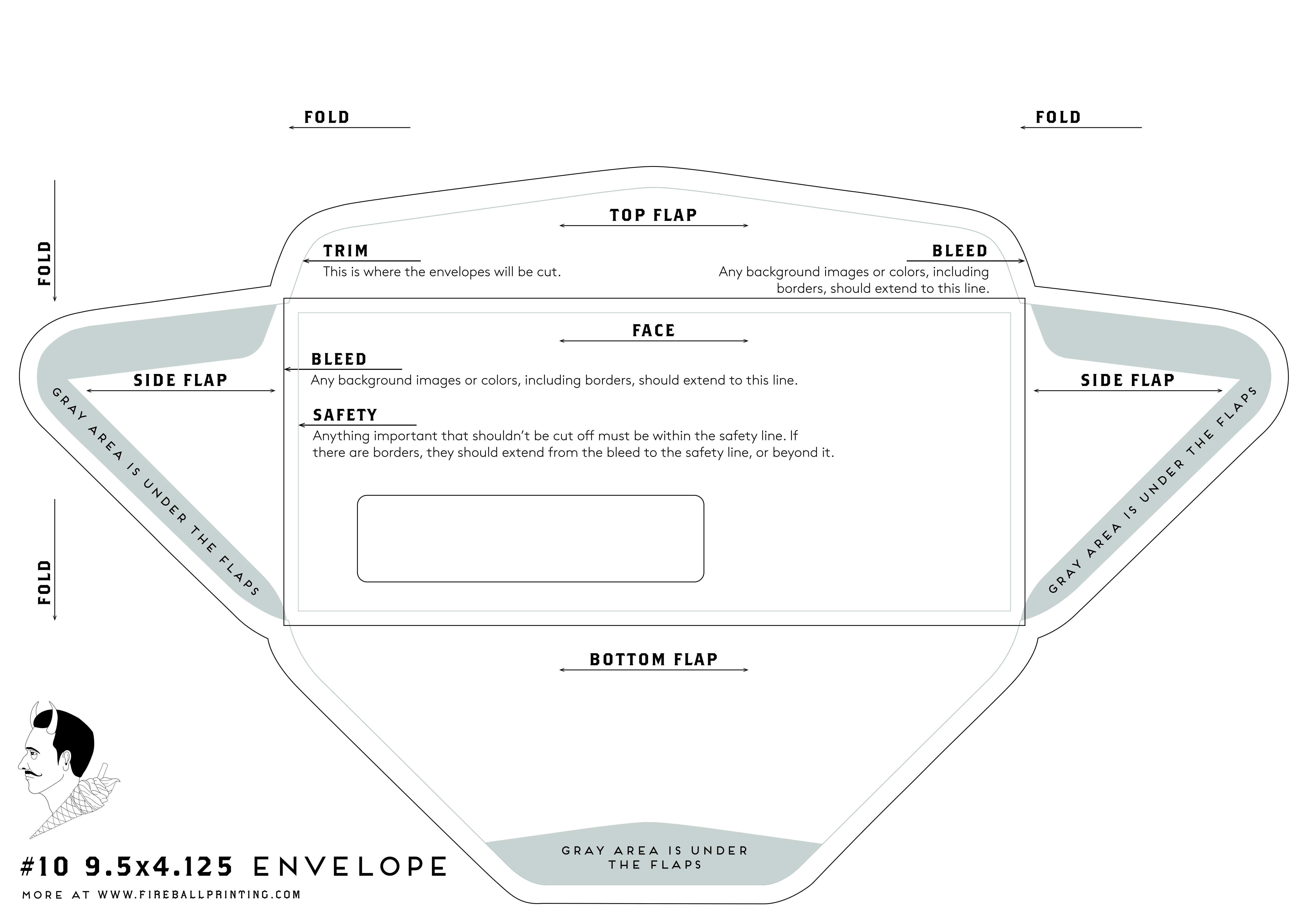 Number 9 Envelope Template